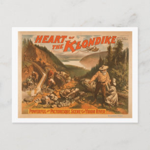 Herz des Klondike-Goldminen-Theaters 2 Postkarte