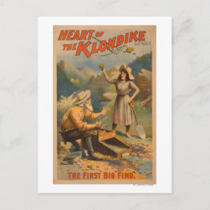 Herz des Klondike-Goldminen-Theaters Postkarte