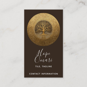 Herz des Labyrinths Baum des Lebens Design Visitenkarte