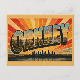 Herz des neolithischen Orkney Schottland Vintage-R Postkarte