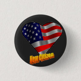 Herz des neuen Bürger-Knopfes Amerikas Button