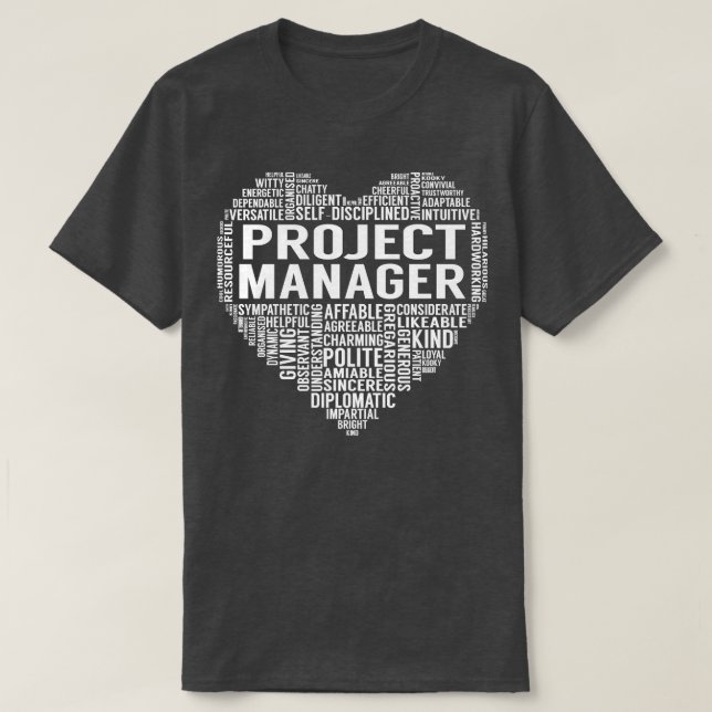 Herz des Projektleiters T-Shirt (Design vorne)