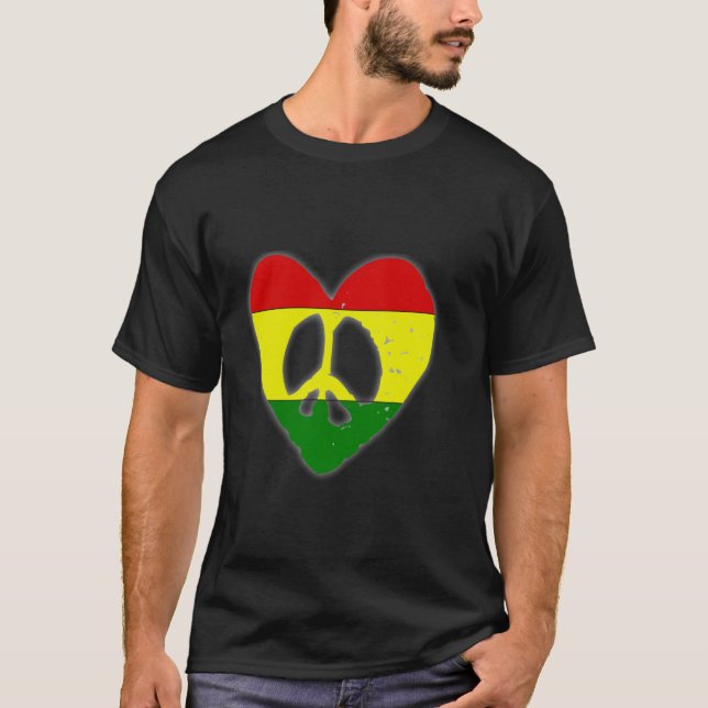 Herz des Rasta T-Shirt (Vorderseite)