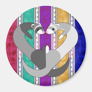 Herz des Regenbogenmagneten von Ferret Magnet