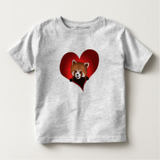 Herz des roten Pandas für Kinder Kleinkind T-shirt