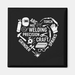 Herz des Schweißens _ Pion Design Magnet