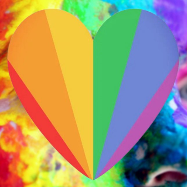 Herz des Stolzes: Farben der Regenbogenflagge Untersetzer (Von Creator hochgeladen)