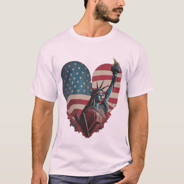 Herz des T - Shirt der Freiheit (Vorderseite)