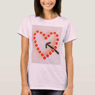 Herz des T - Shirt der Glasfrauen