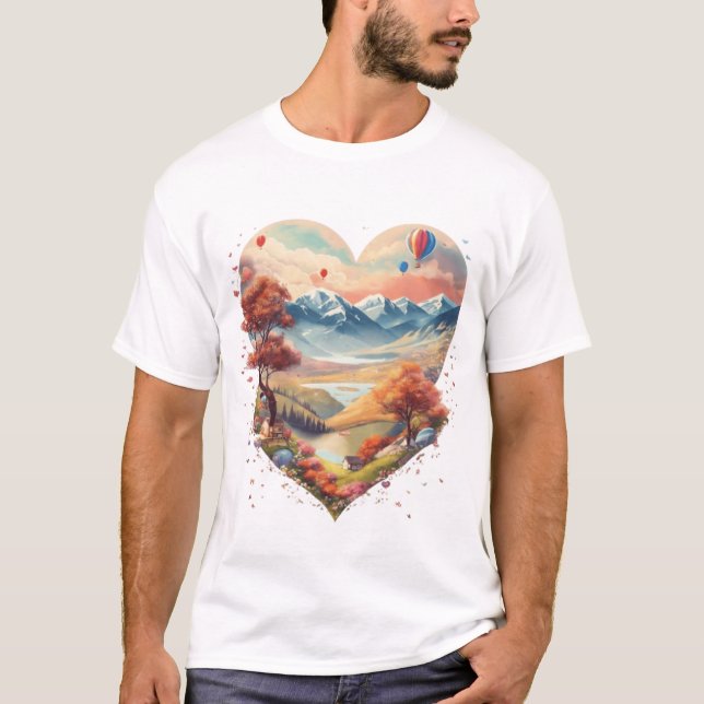 Herz des T - Shirt - Liebe Meets Adventu (Vorderseite)