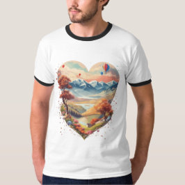 Herz des T - Shirt - Liebe Meets Adventu