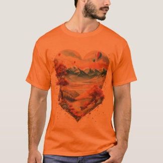 Herz des T - Shirt - Liebe Meets Adventu
