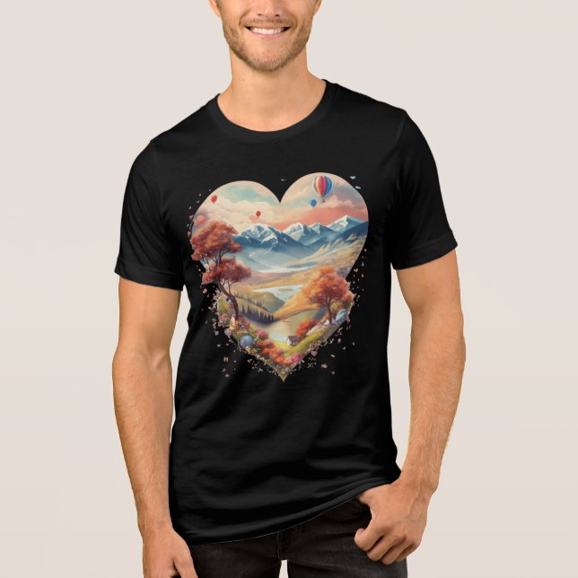 Herz des T - Shirt - Liebe Meets Adventu (Vorderseite)