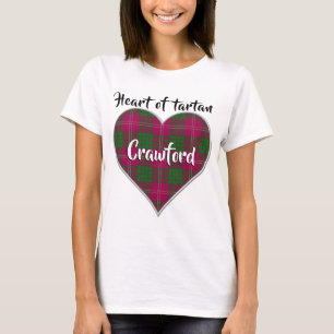 Herz des Tartan-Clans Crawford kariert T-Shirt