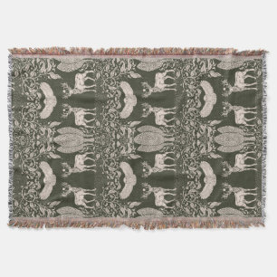 Herz des Waldwurzelschuhblankets Decke