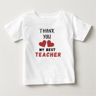 Herz Design Danke Mein Bester Lehrer Geschenkidee Baby T-shirt