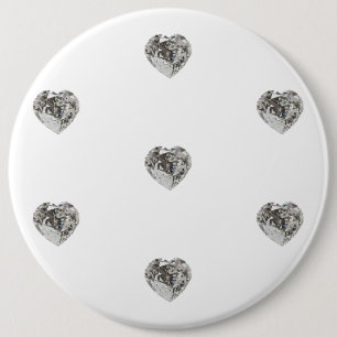 Herz-Diamant-Muster-Taste Button