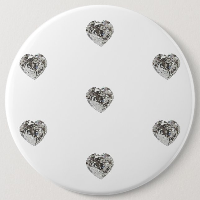 Herz-Diamant-Muster-Taste Button (Vorderseite)