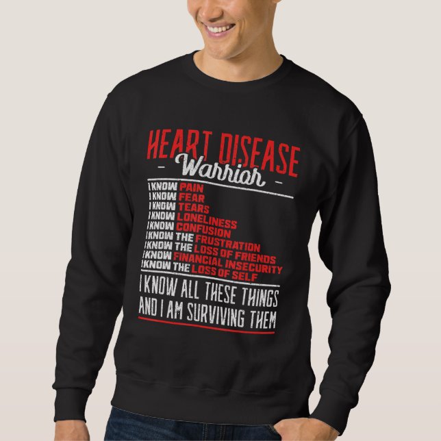 Herz-Diesel-Warrior-Kardiologe Sweatshirt (Vorderseite)