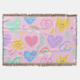 Herz & Doodles Schuppen - Weiche Pastete Decke