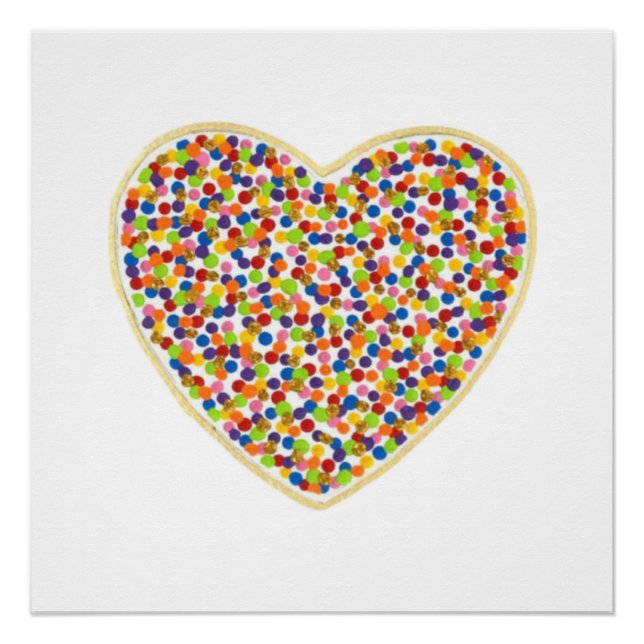 Herz Dots Perfect Poster (Vorderseite)