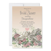 Herz Doves Rose Rosa Romance Brautparty