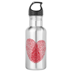 Herz Edelstahlflasche