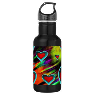 Herz Edelstahlflasche