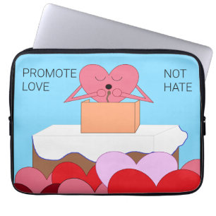 Herz eine Rede über Liebe halten Laptopschutzhülle