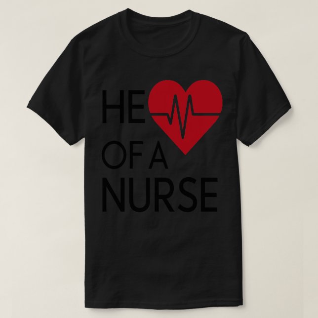 Herz einer Krankenschwester T-Shirt (Design vorne)