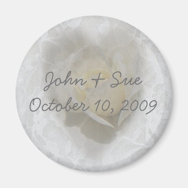 Herz einer Rose Magnet (Vorne)