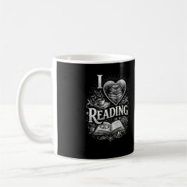 Herz eines Buchliebhabers Kaffeetasse