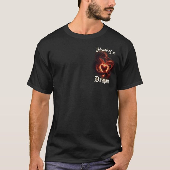 Herz eines Drachen T-Shirt (Vorderseite)