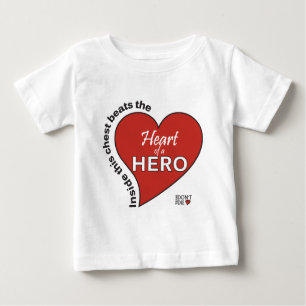 Herz eines Helden Baby T-shirt