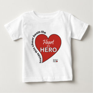 Herz eines Heldes Baby T-shirt
