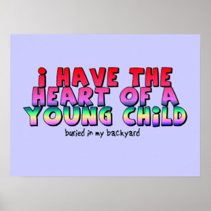 Herz eines kinderfreundlichen Poster-Spaßes Poster