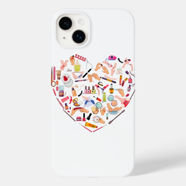 Herz eines Manikürs für Nageltechniker Case-Mate iPhone Hülle (Rückseite)