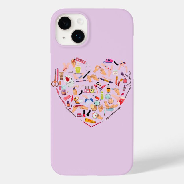 Herz eines Manikürs für Nageltechniker Case-Mate iPhone Hülle (Rückseite)