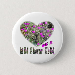 Herz eines Wildkind der Blume Button
