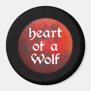 Herz eines Wolf Magnet