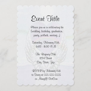 Herz, Engelsflügel & Ozean Einladung