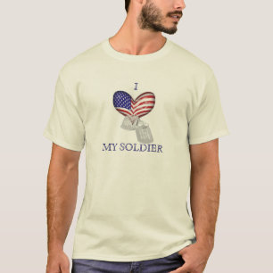 Herz, Erkennungsmarken, IMY SOLDAT T-Shirt