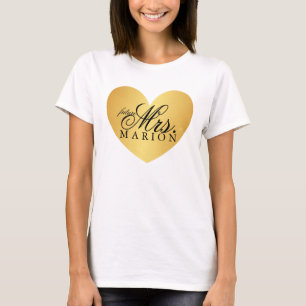 Herz Fab Golden future Mrs. Shirt