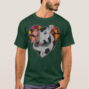 Herz Farm Tierliebhaber Bauer Kuh T-Shirt