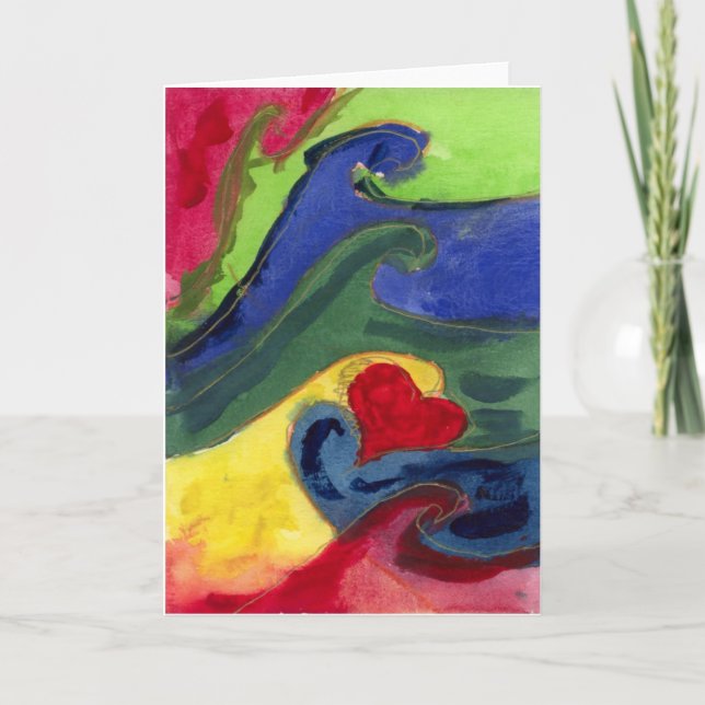 Herz Feiertagskarte (Vorderseite)