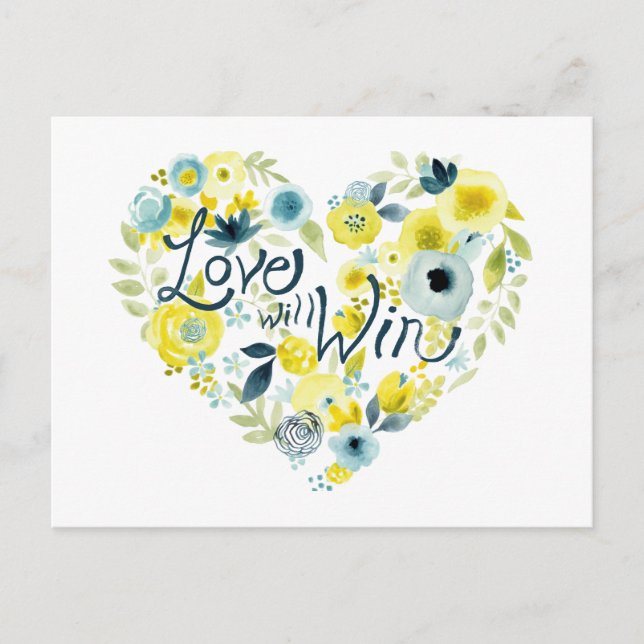 Herz-Filz Postkarte (Vorderseite)