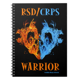 Herz/Flammen...RSD/CRPS Notizblock