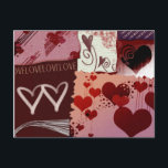 Herz-Flecken Postkarte<br><div class="desc">Bunte Flecken der Herzen verzieren diese Spaßeinklebebuchkarte. Perfekte Karte für Jahrestage Save the Date Verlobungen, Valentines und mehr. Fertigen Sie jede mögliche Weise besonders an, die Sie nach innen mögen. Sehen Sie Hunderte von den Hochzeitsporto-Briefmarken, die in meiner Galerie verfügbar sind. Wenn Sie Hochzeits-Porto-Briefmarken kundenspezifische Hochzeit, Monogramm oder DER UAWG-Einladung...</div>