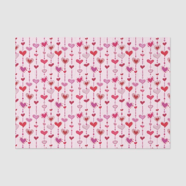 Herz-Fliesen Seidenpapier (Vorderseite)