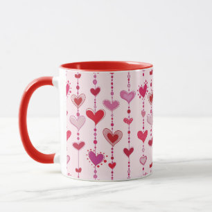 Herz-Fliesen Tasse